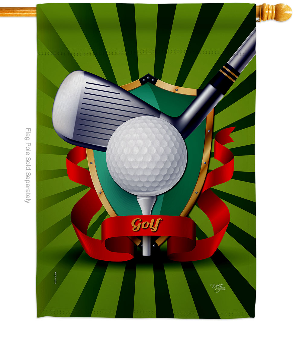 Swing Golf Sports 28 x 40 in. Double-Sided Decorative Vertical House Flags for Decoration Banner Garden Yard Gift