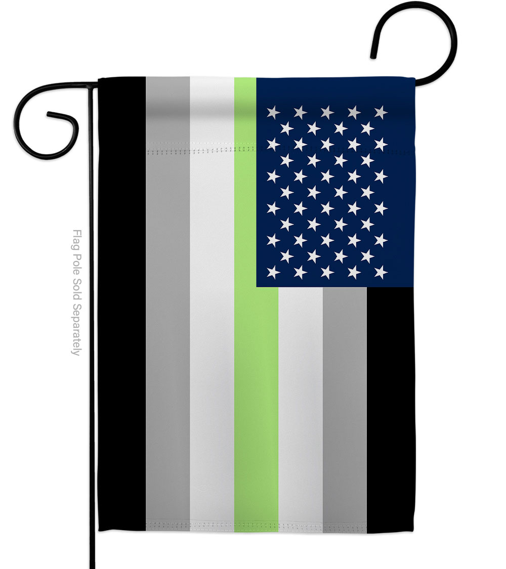 G149643-BO US Agender Pride Support 13 x 18.5 in. Double-Sided Decorative Horizontal Garden Flags for House Decoration Banner Yard Gift