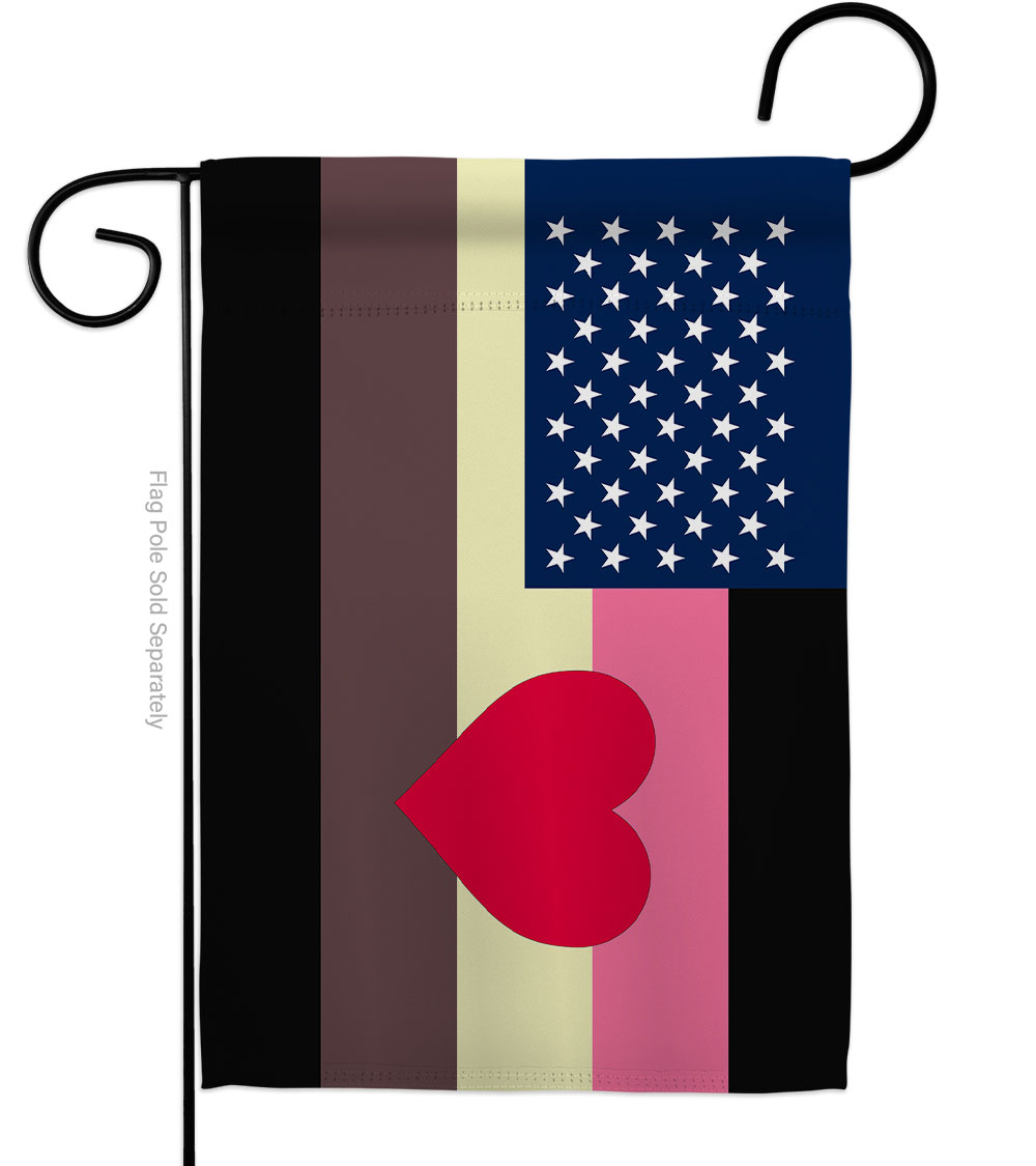 G149648-BO US Fat Pride Support 13 x 18.5 in. Double-Sided Decorative Horizontal Garden Flags for House Decoration Banner Yard Gift