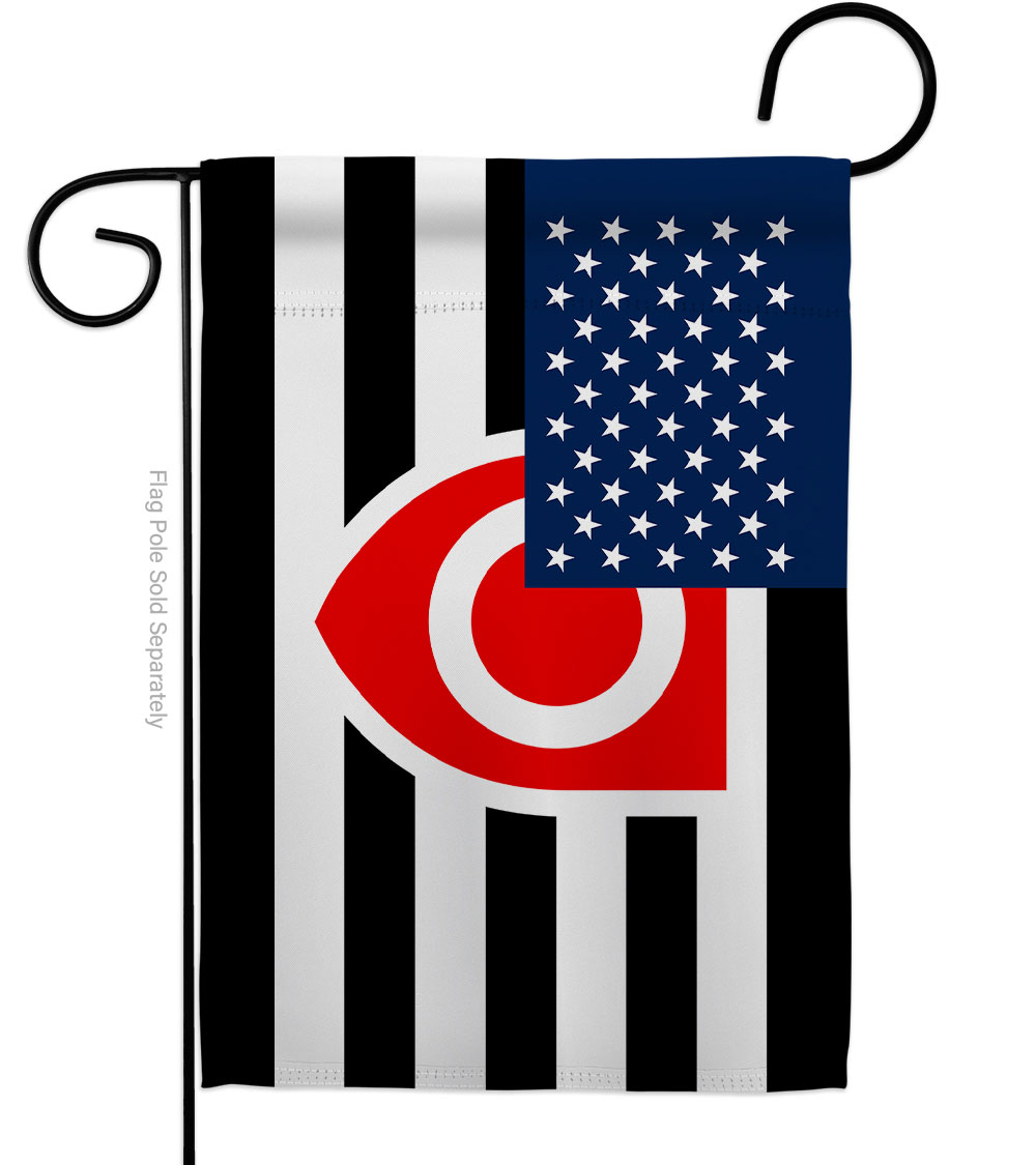 G149657-BO US Ownership Tanos Support Pride 13 x 18.5 in. Double-Sided Decorative Horizontal Garden Flags for House Decoration Banner Yard Gift