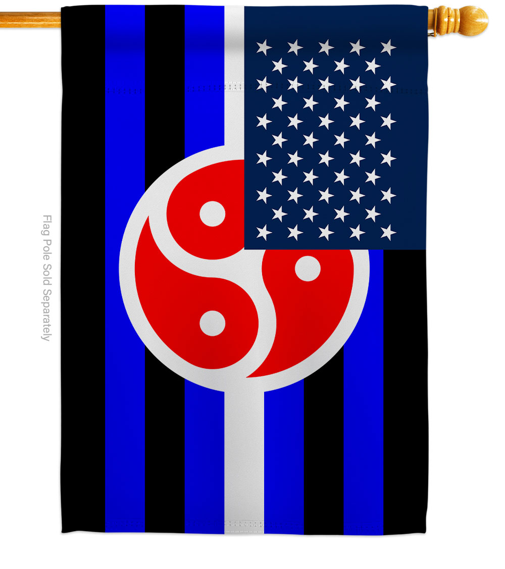 US BDSM rights Support Pride 28 x 40 in. Double-Sided Decorative Horizontal House Flags for Decoration Banner Garden Yard Gift