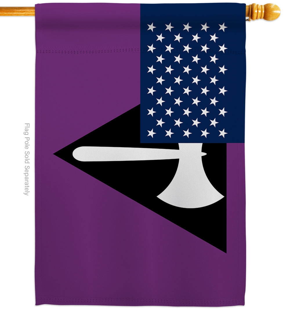 H148653-BO US Labrys Pride Support 28 x 40 in. Double-Sided Decorative Horizontal House Flags for Decoration Banner Garden Yard Gift