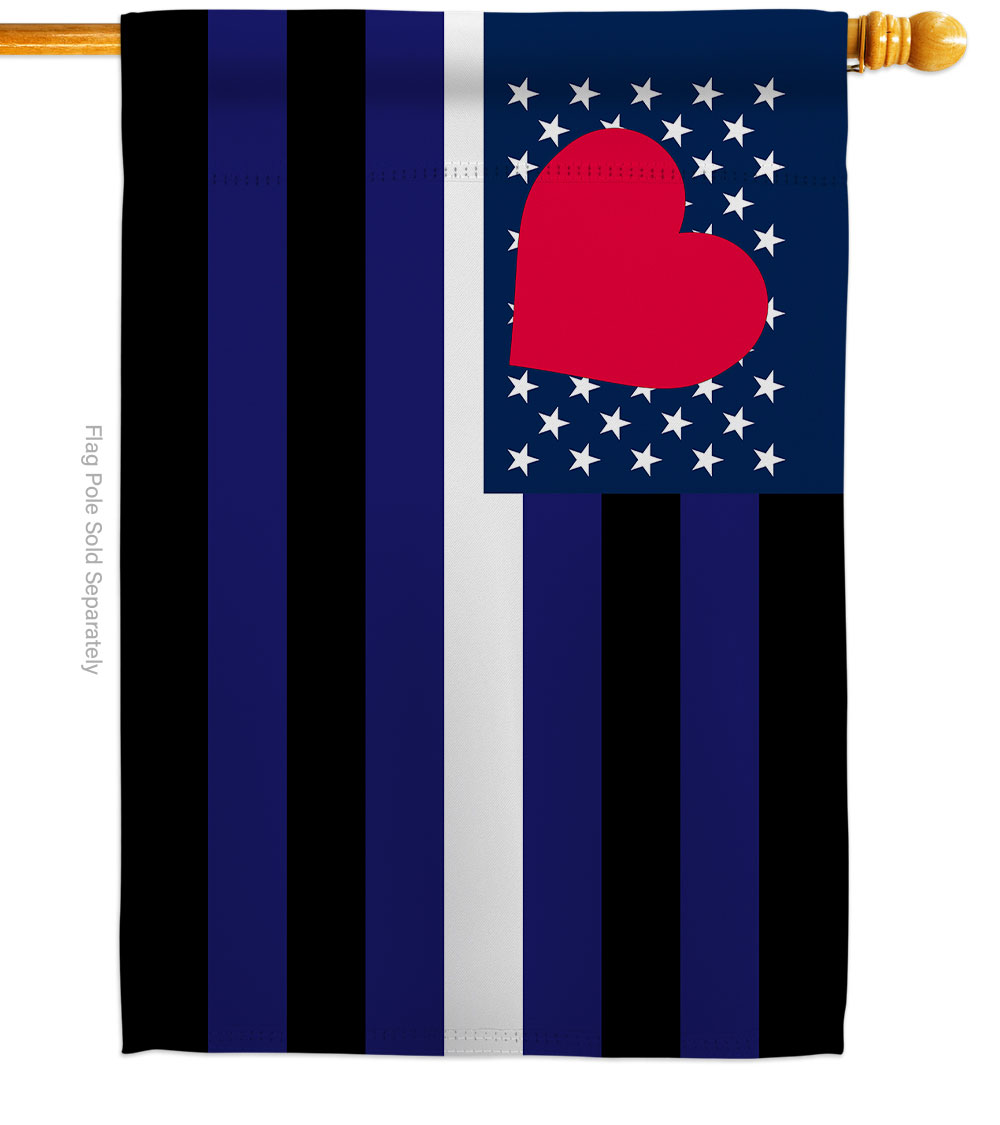 US Leather Pride Support 28 x 40 in. Double-Sided Decorative Horizontal House Flags for Decoration Banner Garden Yard Gift