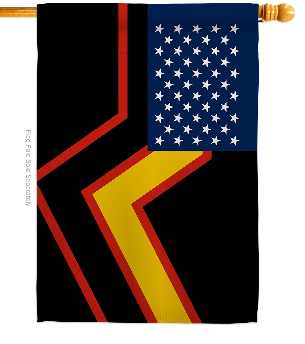 US Rubber Pride Support 28 x 40 in. Double-Sided Decorative Horizontal House Flags for Decoration Banner Garden Yard Gift