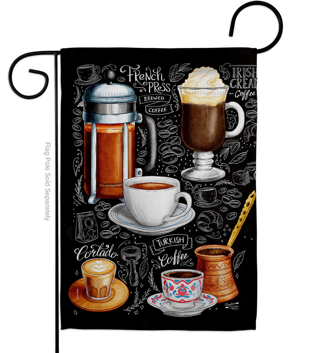 G135576-BO Ultimate Coffees Beverages Coffee Tea 13 x 18.5 in. Double-Sided Decorative Vertical Garden Flags for House Decoration Banner Yard Gift