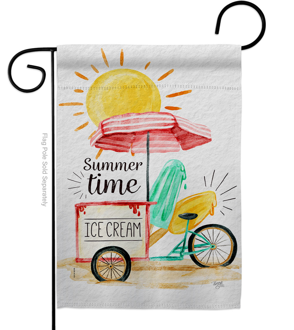 G156088-BO Summer Time Summertime Fun & Sun 13 x 18.5 in. Double-Sided Decorative Vertical Garden Flags for House Decoration Banner Yard Gift