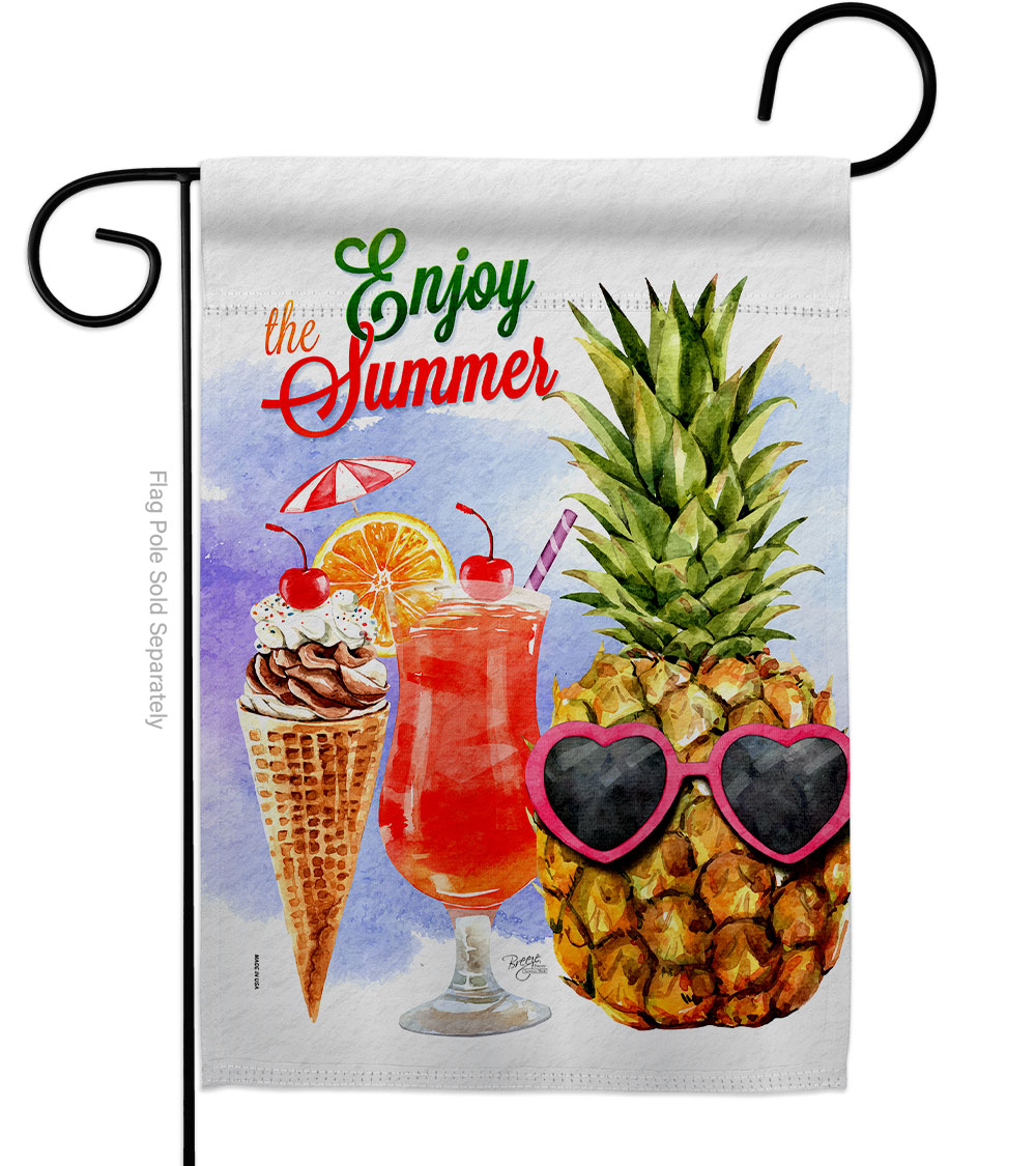 G156091-BO Summer Sweets Summertime Fun & Sun 13 x 18.5 in. Double-Sided Decorative Vertical Garden Flags for House Decoration Banner Yard Gift