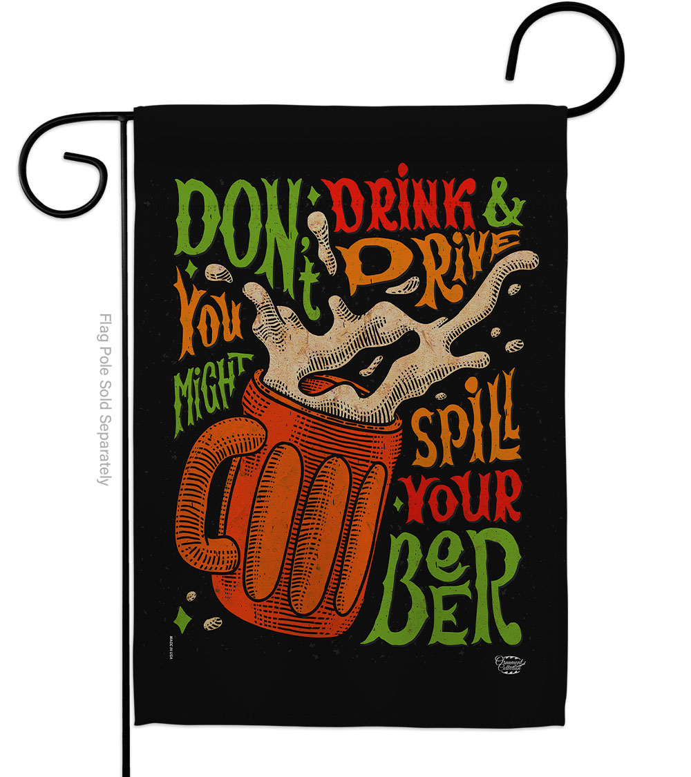 G192300-BO Dont Drink Beer Beverages 13 x 18.5 in. Double-Sided Decorative Vertical Garden Flags for House Decoration Banner Yard Gift
