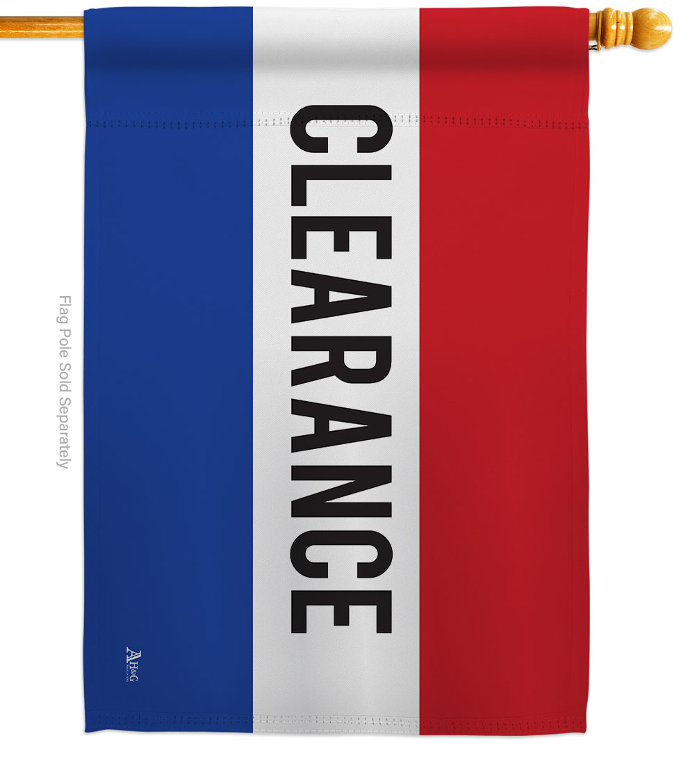 H140779-BO Clearance Novelty Merchant 28 x 40 in. Double-Sided Decorative Horizontal House Flags for Decoration Banner Garden Yard Gift