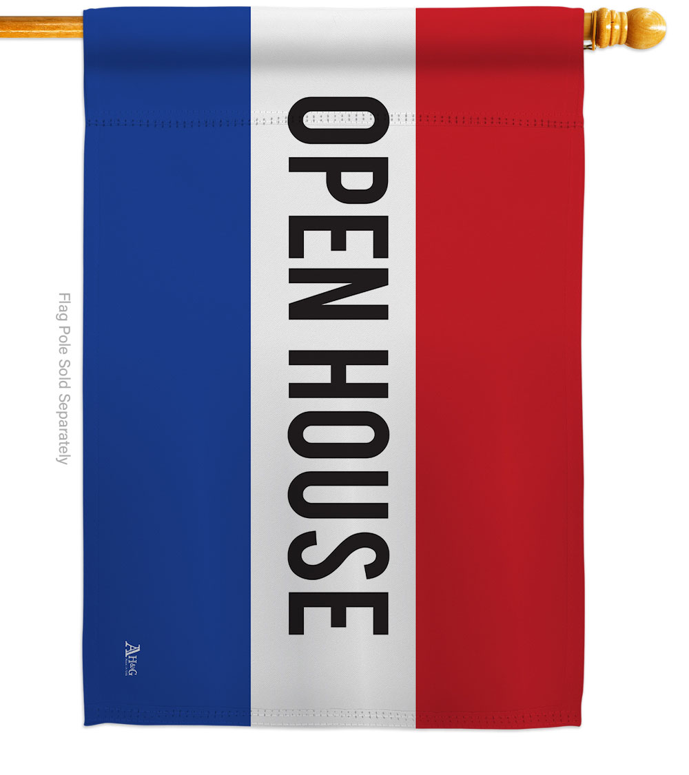 Open Novelty Merchant 28 x 40 in. Double-Sided Decorative Horizontal House Flags for Decoration Banner Garden Yard Gift