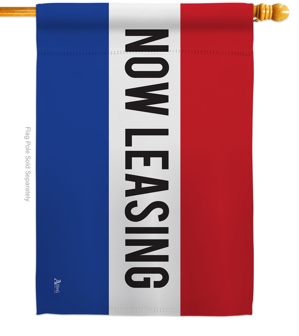 Now Leasing Novelty Merchant 28 x 40 in. Double-Sided Decorative Horizontal House Flags for Decoration Banner Garden Yard Gift