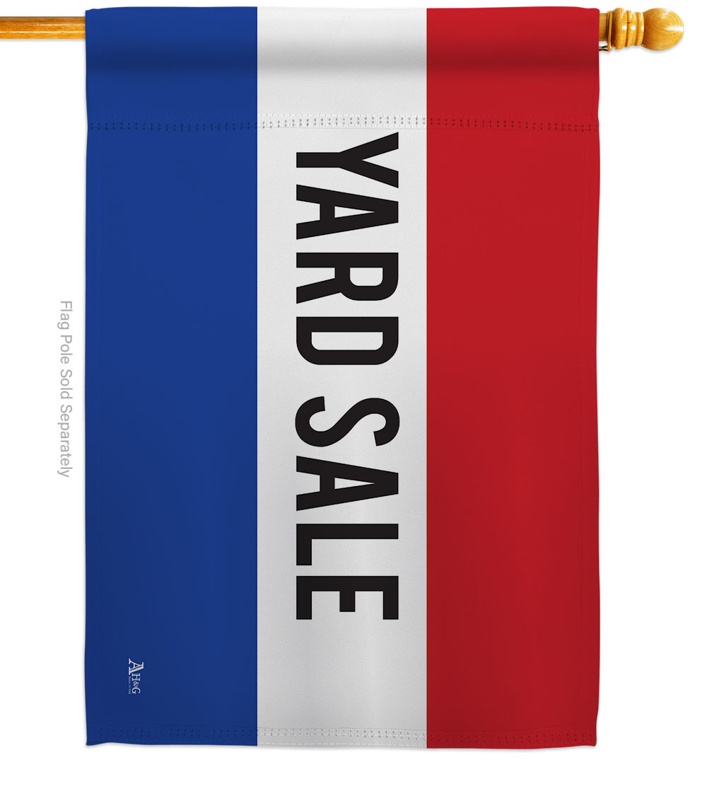 Yard Sale Novelty Merchant 28 x 40 in DoubleSided Decorative Horizontal House Flags for Decoration Banner Garden Gift