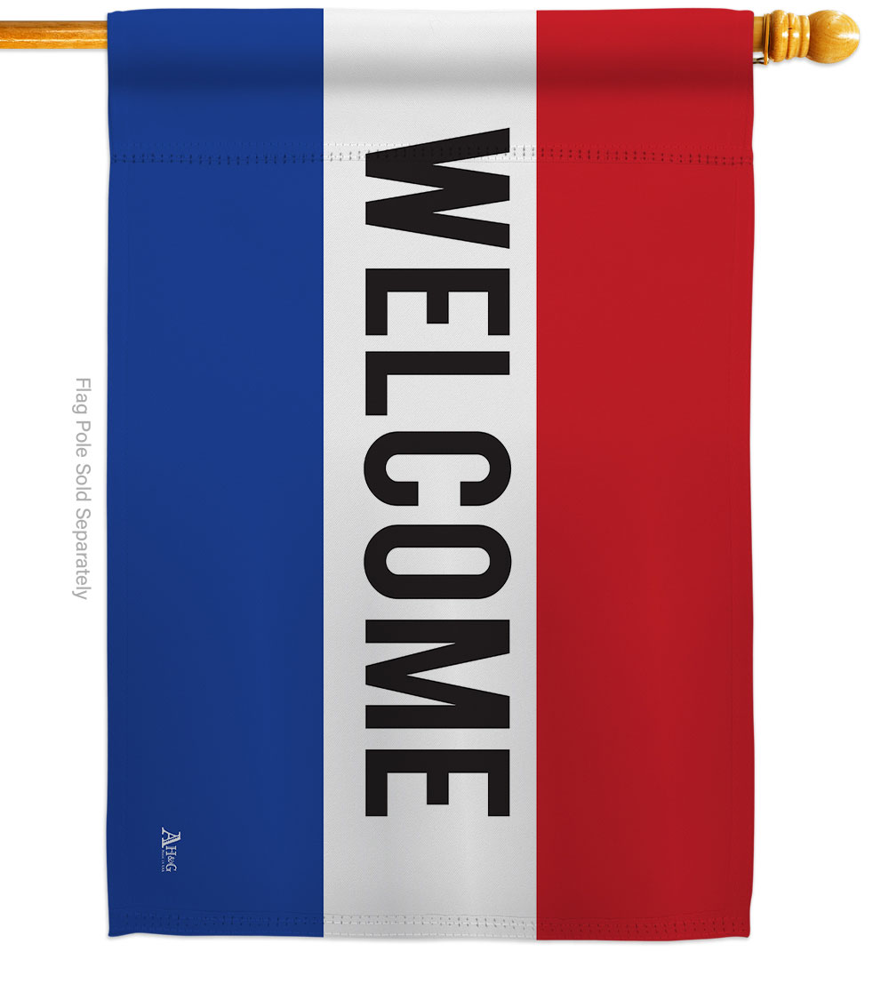 Welcome Novelty Merchant 28 x 40 in. Double-Sided Decorative Horizontal House Flags for Decoration Banner Garden Yard Gift