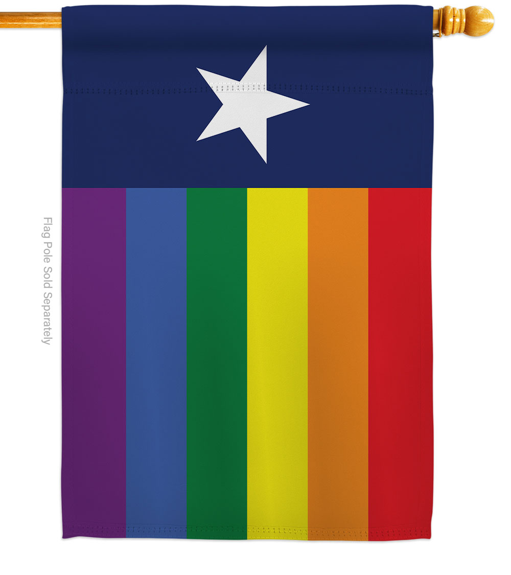 Texas Pride Support Pride 28 x 40 in. Double-Sided Decorative Horizontal House Flags for Decoration Banner Garden Yard Gift