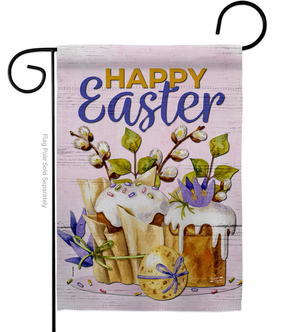 Super Sweet Easter Springtime 13 x 18.5 in. Double-Sided Decorative Vertical Garden Flags for House Decoration Banner Yard Gift