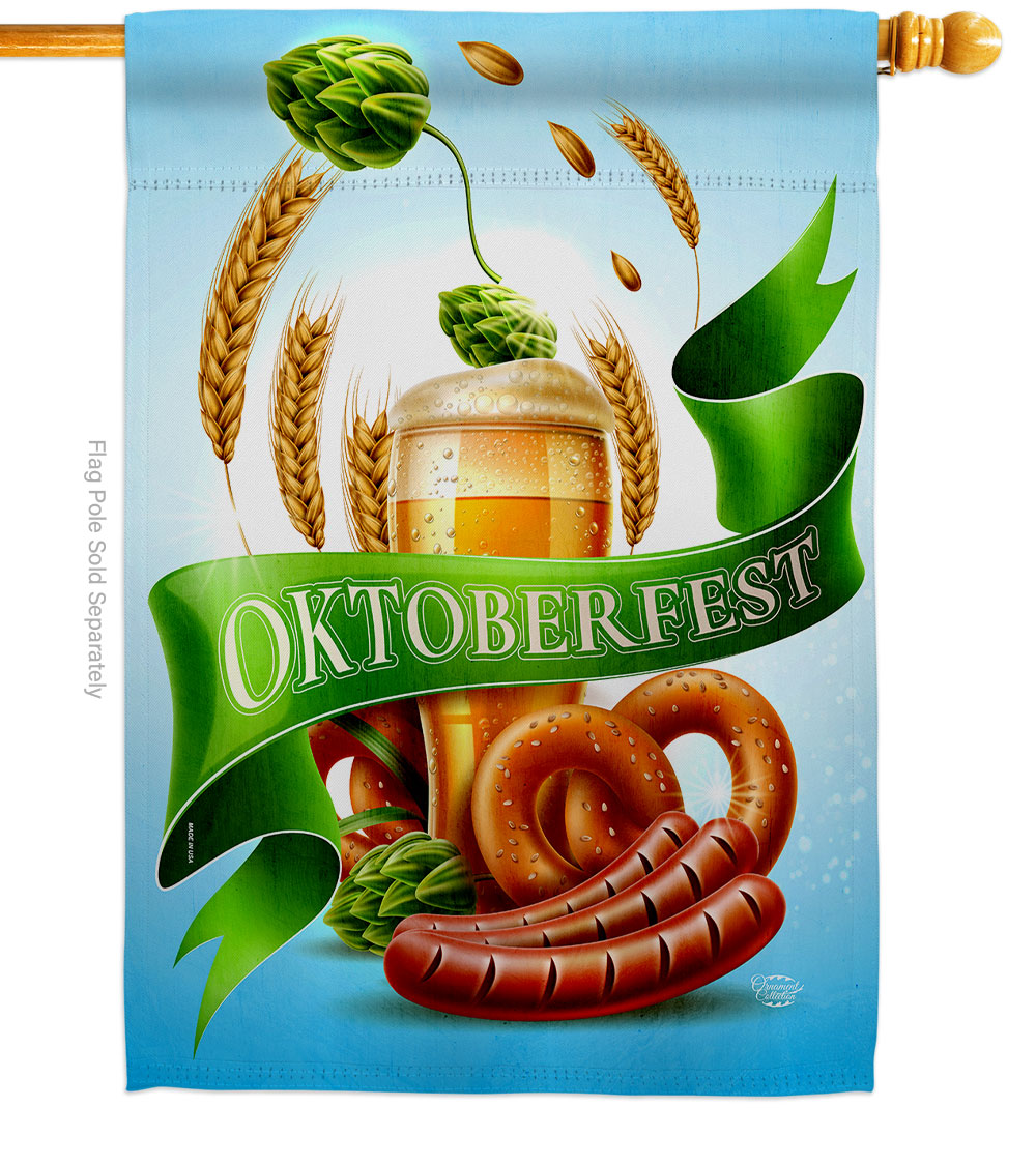 It Oktoberfest Beverages Beer 28 x 40 in. Double-Sided Decorative Vertical House Flags for Decoration Banner Garden Yard Gift