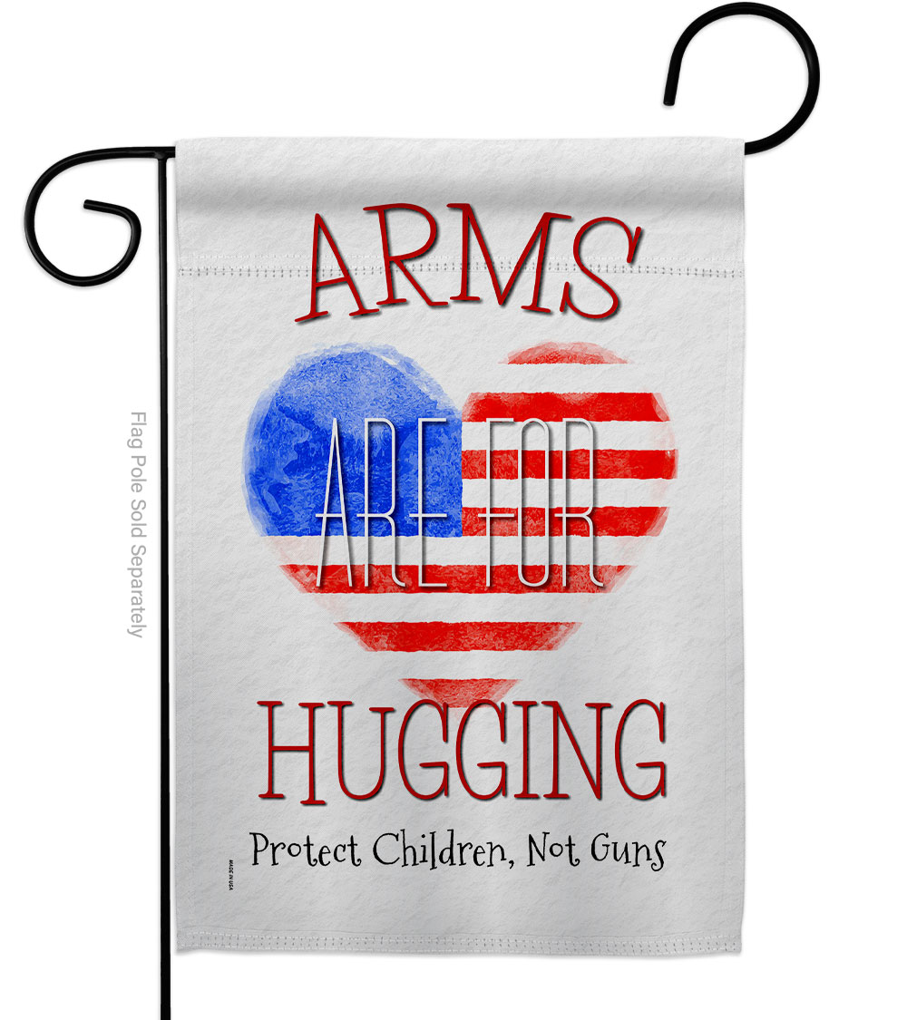 13 x 18.5 in. Arms Are Huggin Support Awareness Double-Sided Vertical House Decoration Banner Garden Flag - Yard Gift
