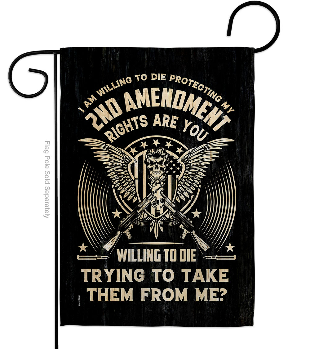 13 x 18.5 in. 2nd Amendment My Right Americana US Historic Double-Sided Vertical House Decoration Banner Garden Flag - Yard Gift
