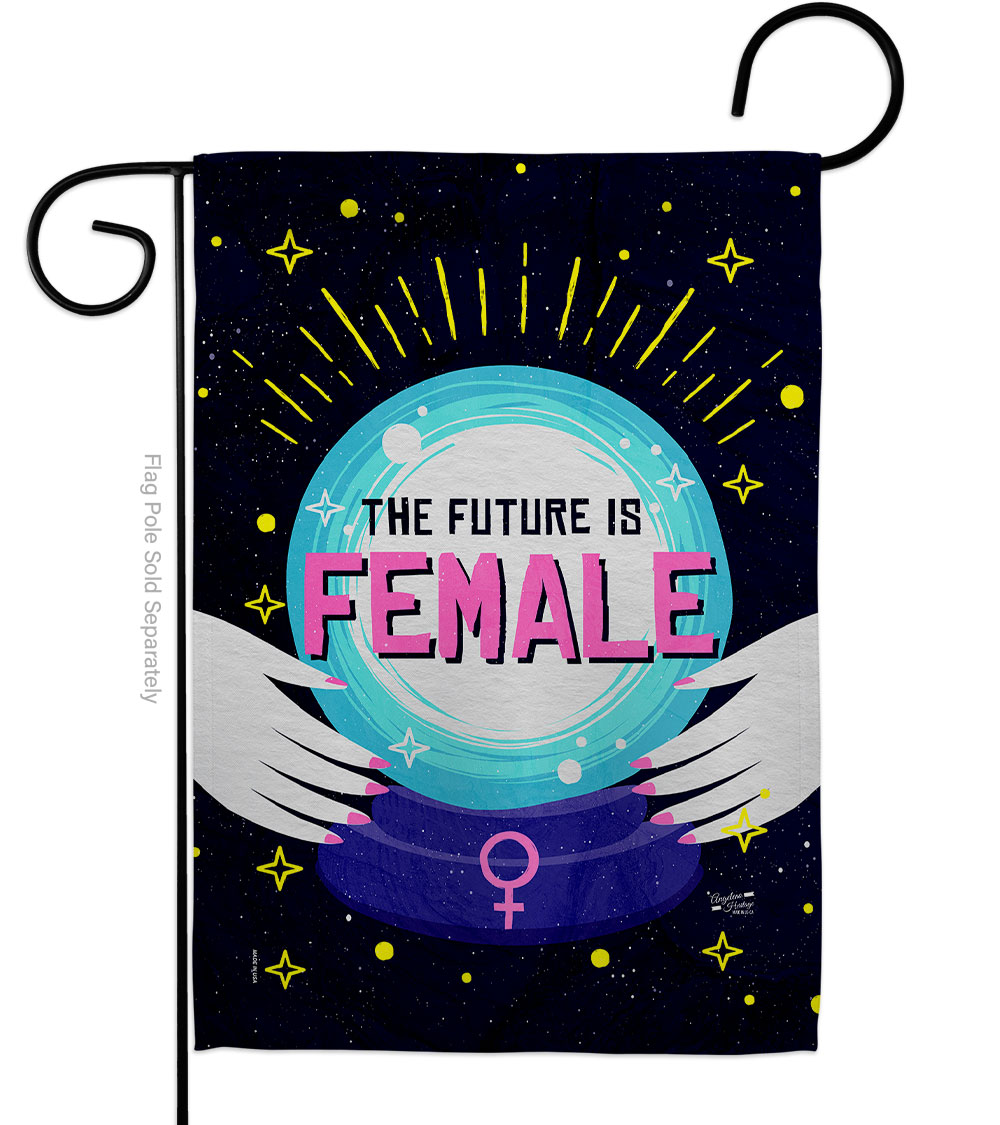 13 x 18.5 in. Future Is Female Support Feminism Double-Sided Vertical Decorative Garden Flag