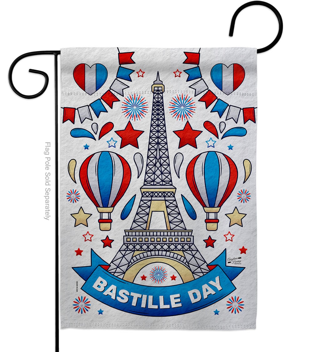 G130393-BO 13 x 18.5 in. Bastille Day Regional Double-Sided Vertical Decorative Garden Flag