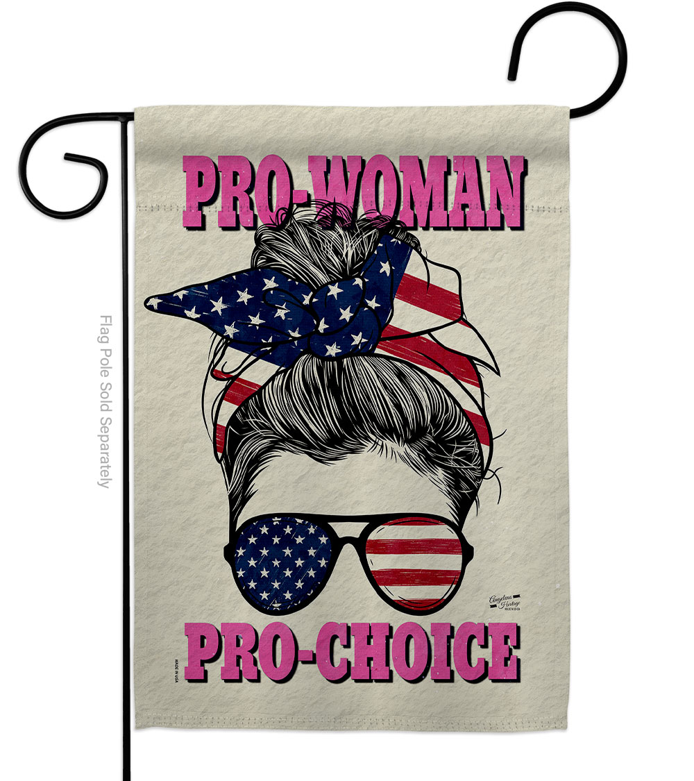 13 x 18.5 in. Pro Women Choice Support Feminism Double-Sided Vertical Decorative Garden Flag