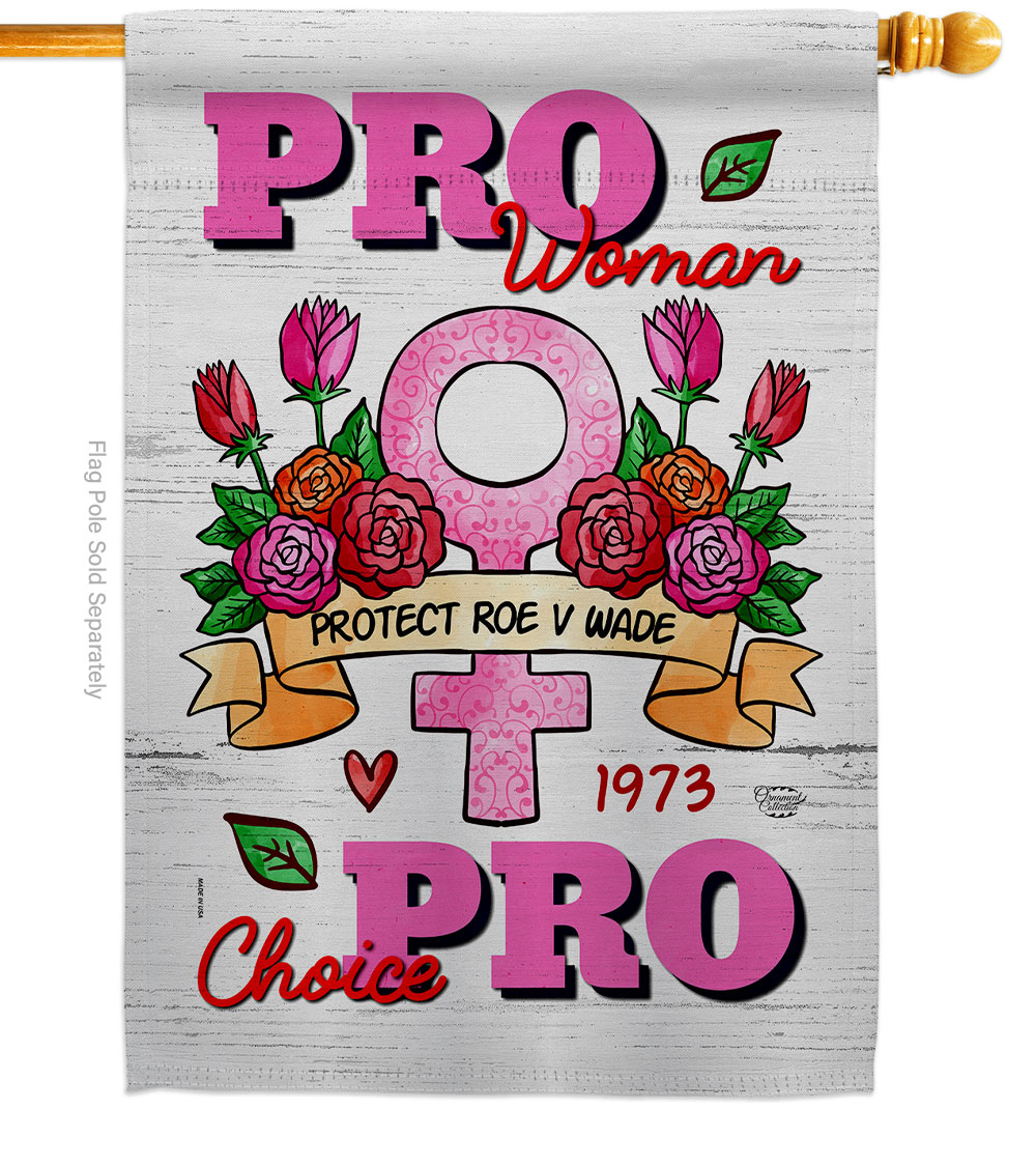 28 x 40 in. Pro Women Support Feminism Double-Sided Vertical Decorative House Flag