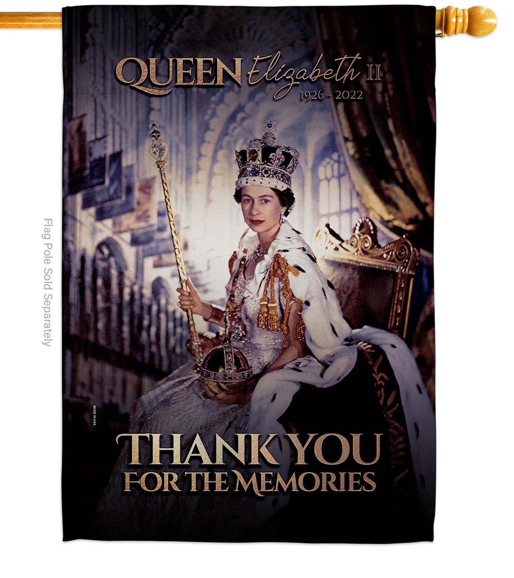 28 x 40 in. Thank You for The Memories Sweet Life Sympathy Double-Sided Decorative Vertical House Flag for Decoration Banner Garden Yard Gift