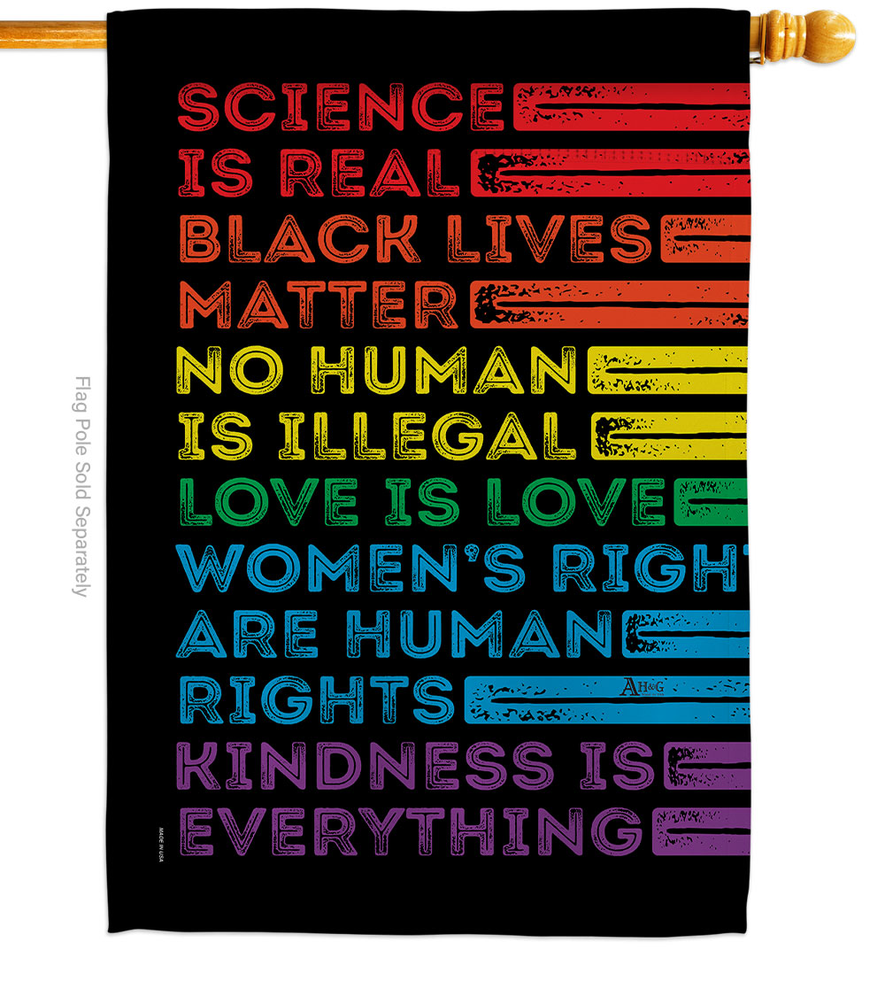 28 x 40 in. Human Rights House Flag