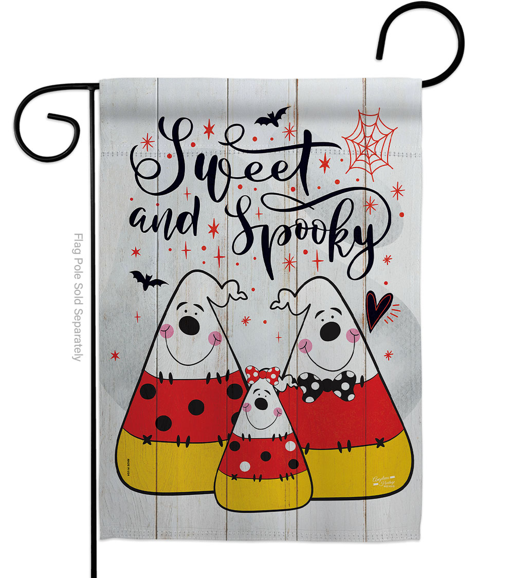13 x 18.5 in. Falltime Halloween Sweet Candy Corns Garden Flag