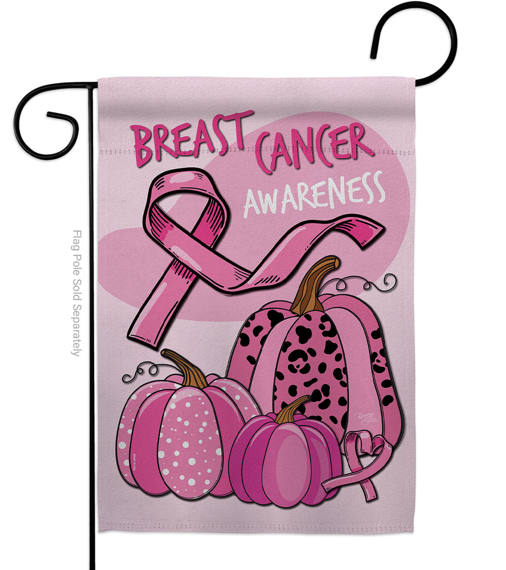 13 x 18.5 in. Pinktober Garden Flag
