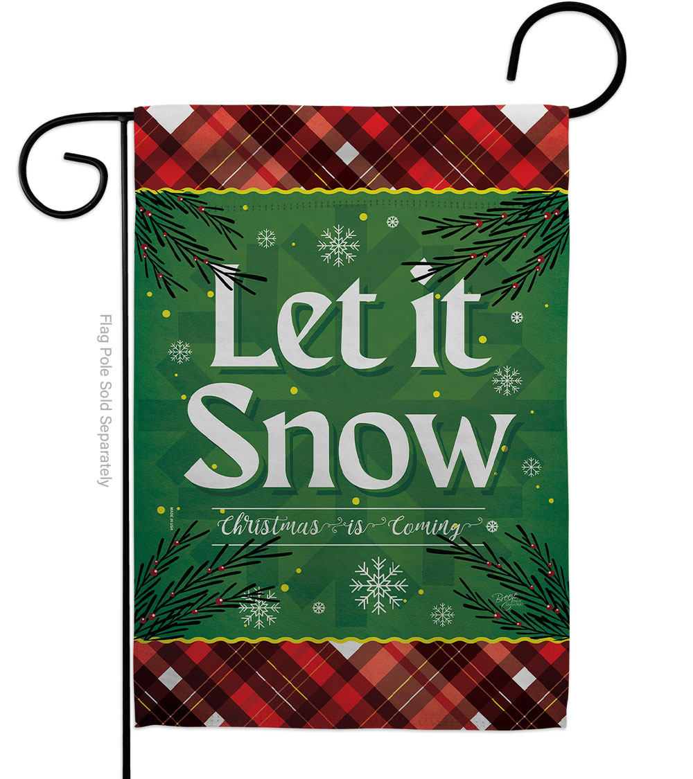 G120281-BO 13 x 18.5 in. Christmas Snow Wintertime Double-Sided Decorative Vertical Garden Flags for House Decoration Banner Yard Gift