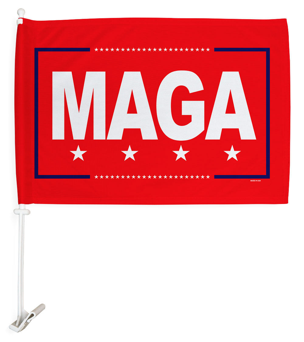12 x 18 in. Maga Car Flag