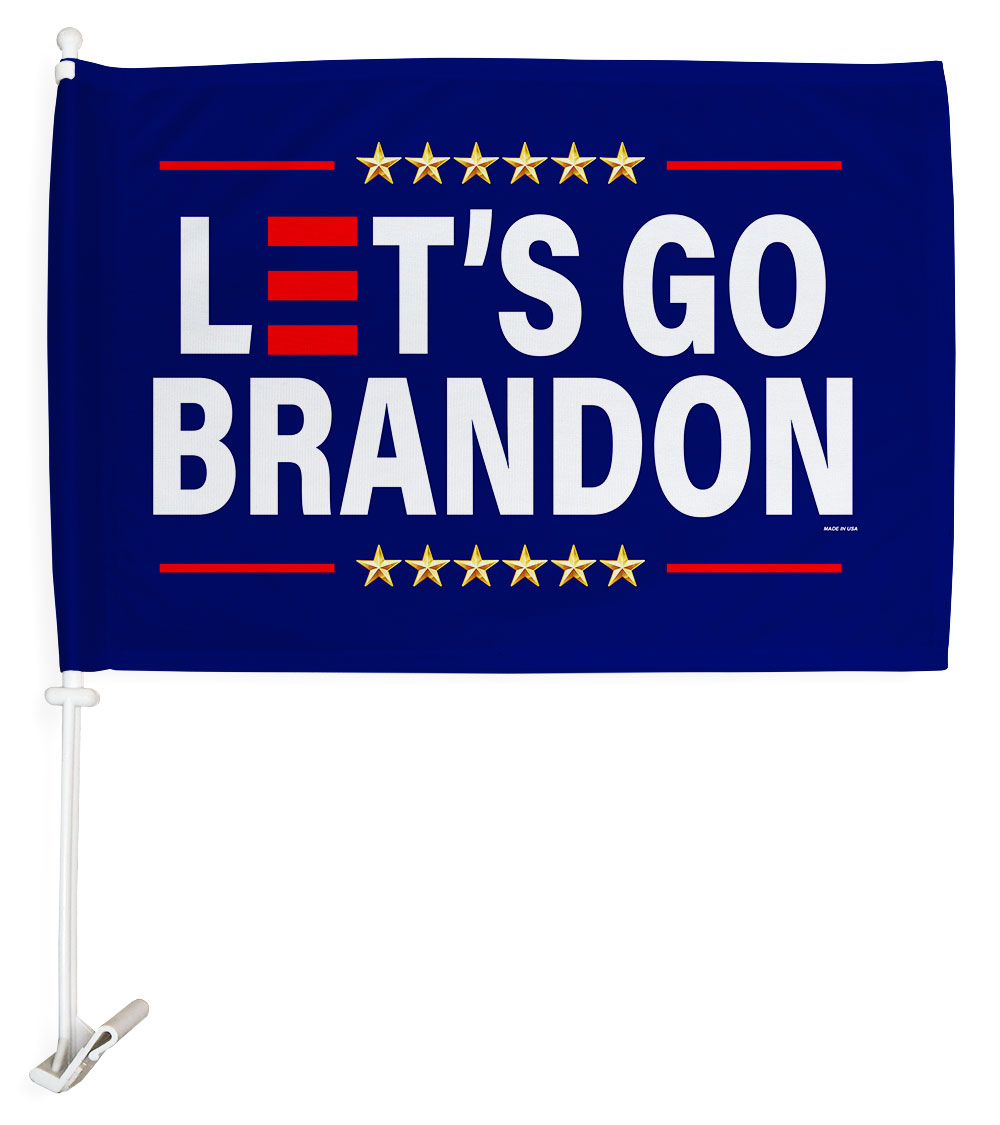 12 x 18 in. Lets Go Brandon Car Flag