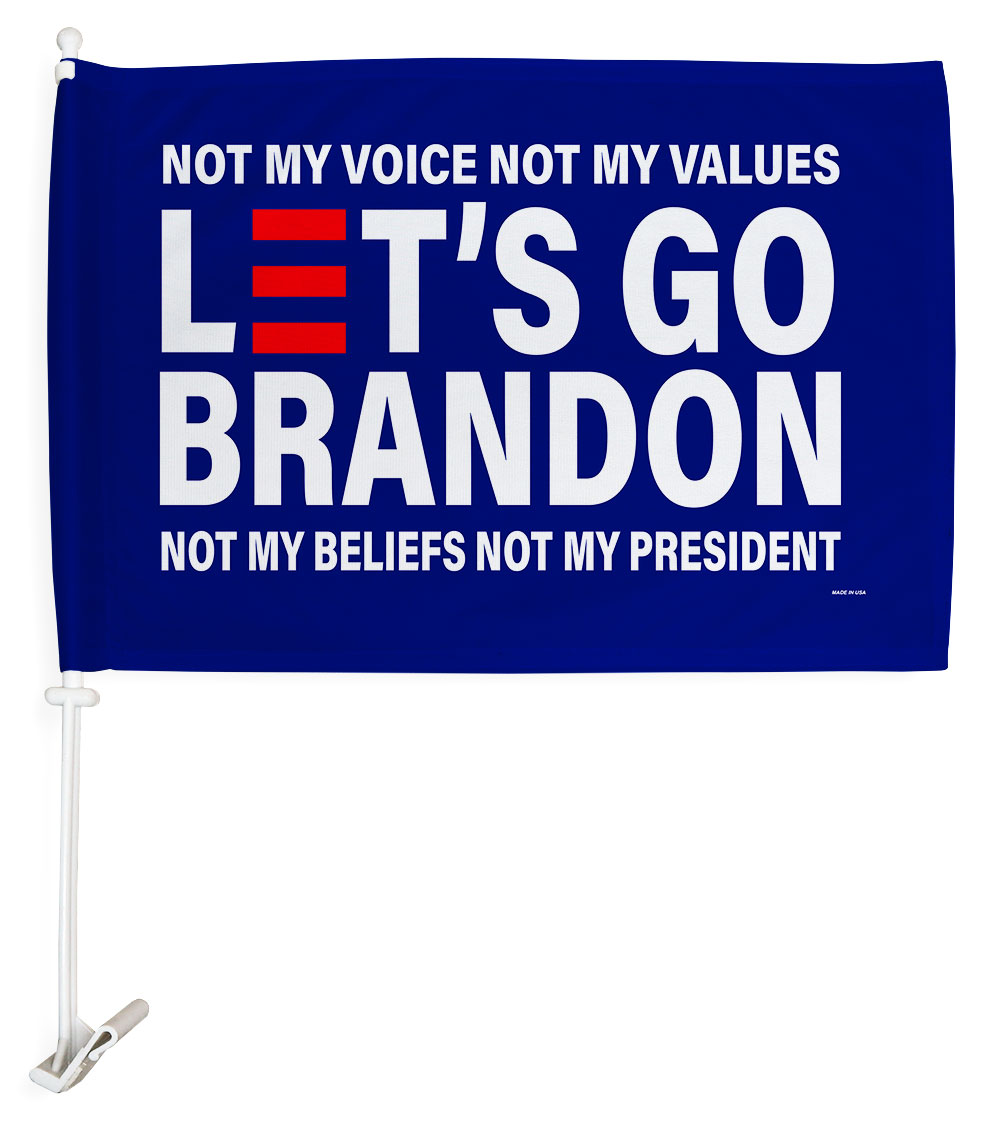 12 x 18 in. Lets Go Brandon FJB Car Flag