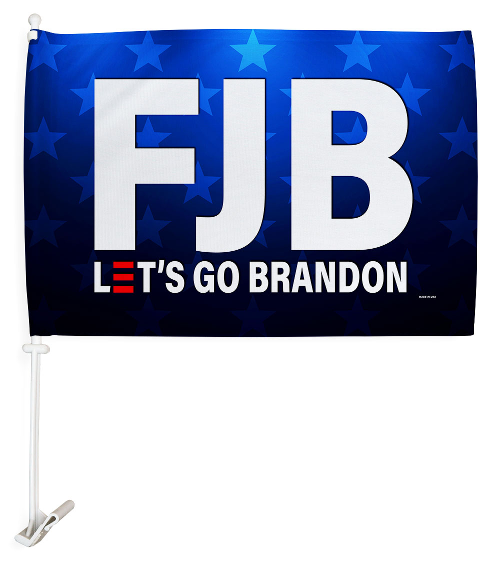 12 x 18 in. FJB Lets Go Brandon Car Flag
