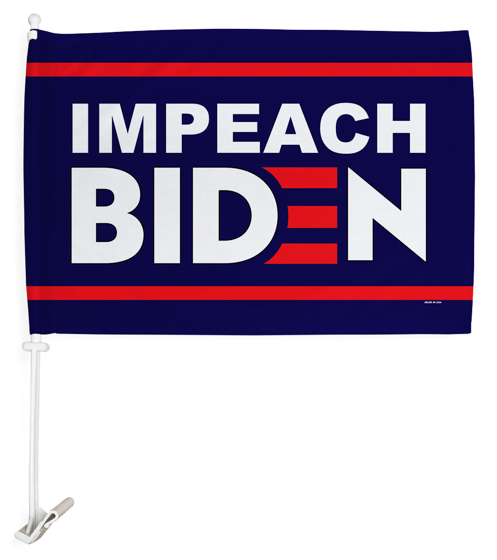 12 x 18 in. Impeach Biden Car Flag