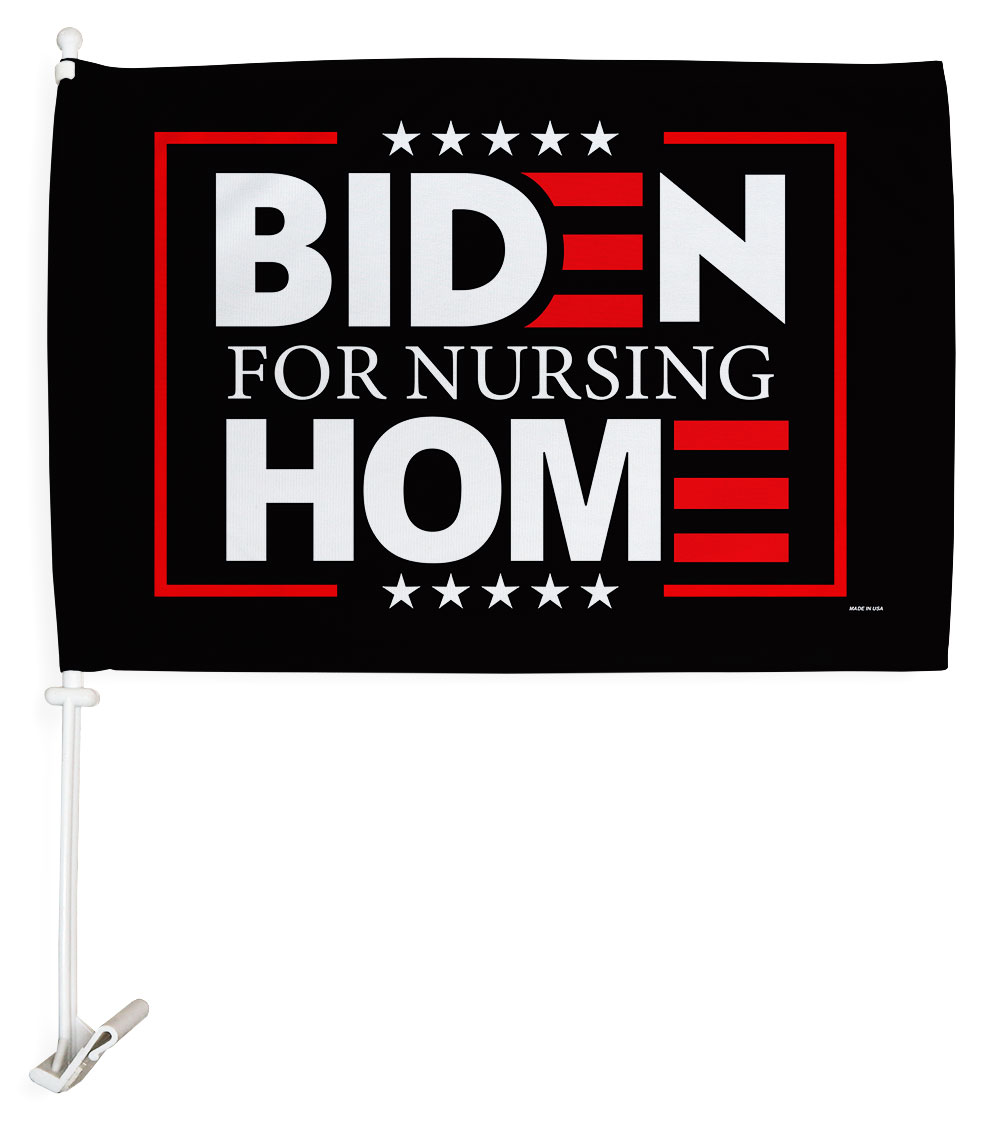 12 x 18 in. Biden for Nursing Home Car Flag