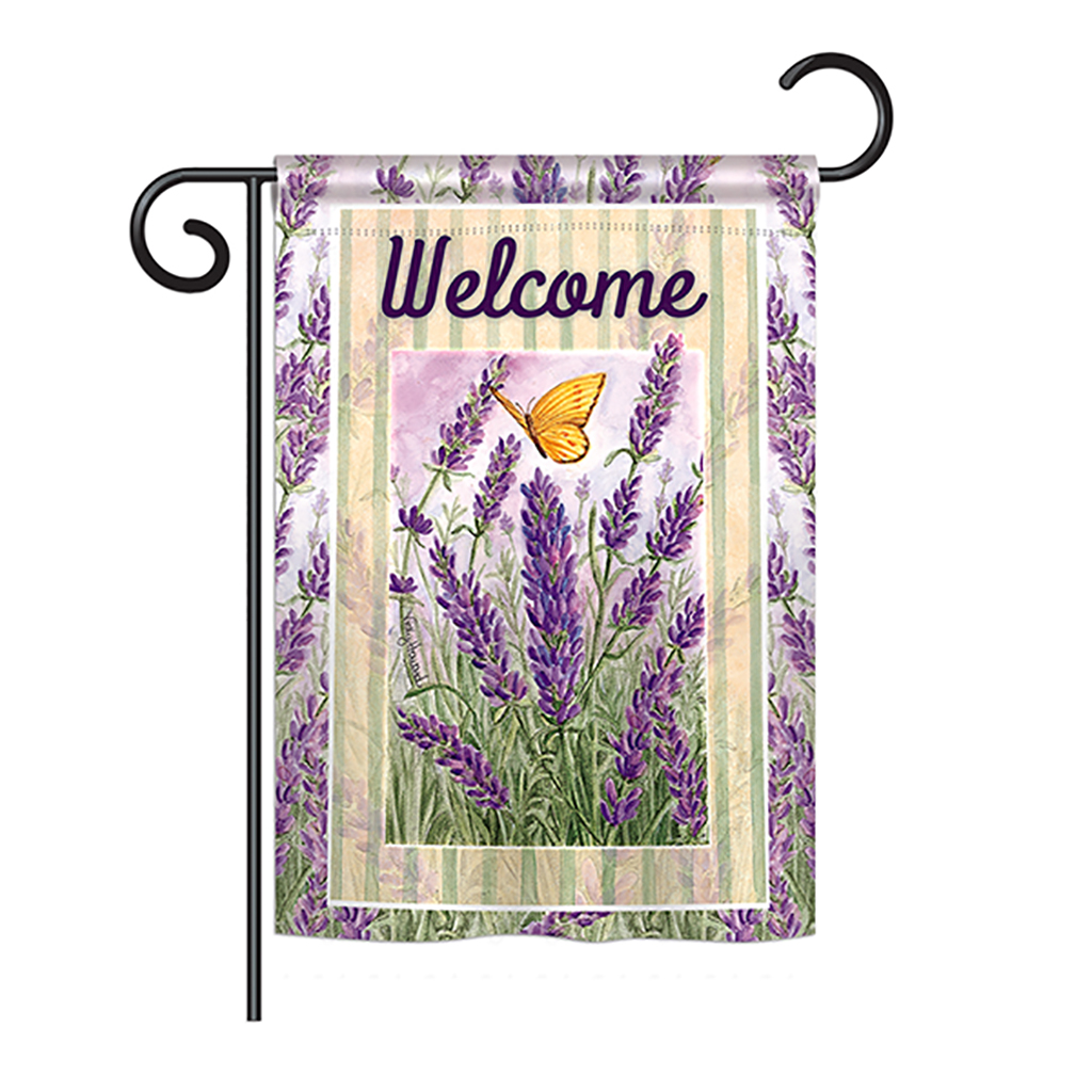BD-FL-G-104090-IP-BO-DS02-US Lavender Spring - Everyday Floral Impressions Decorative Vertical Garden Flag - 13 x 18.5 in.