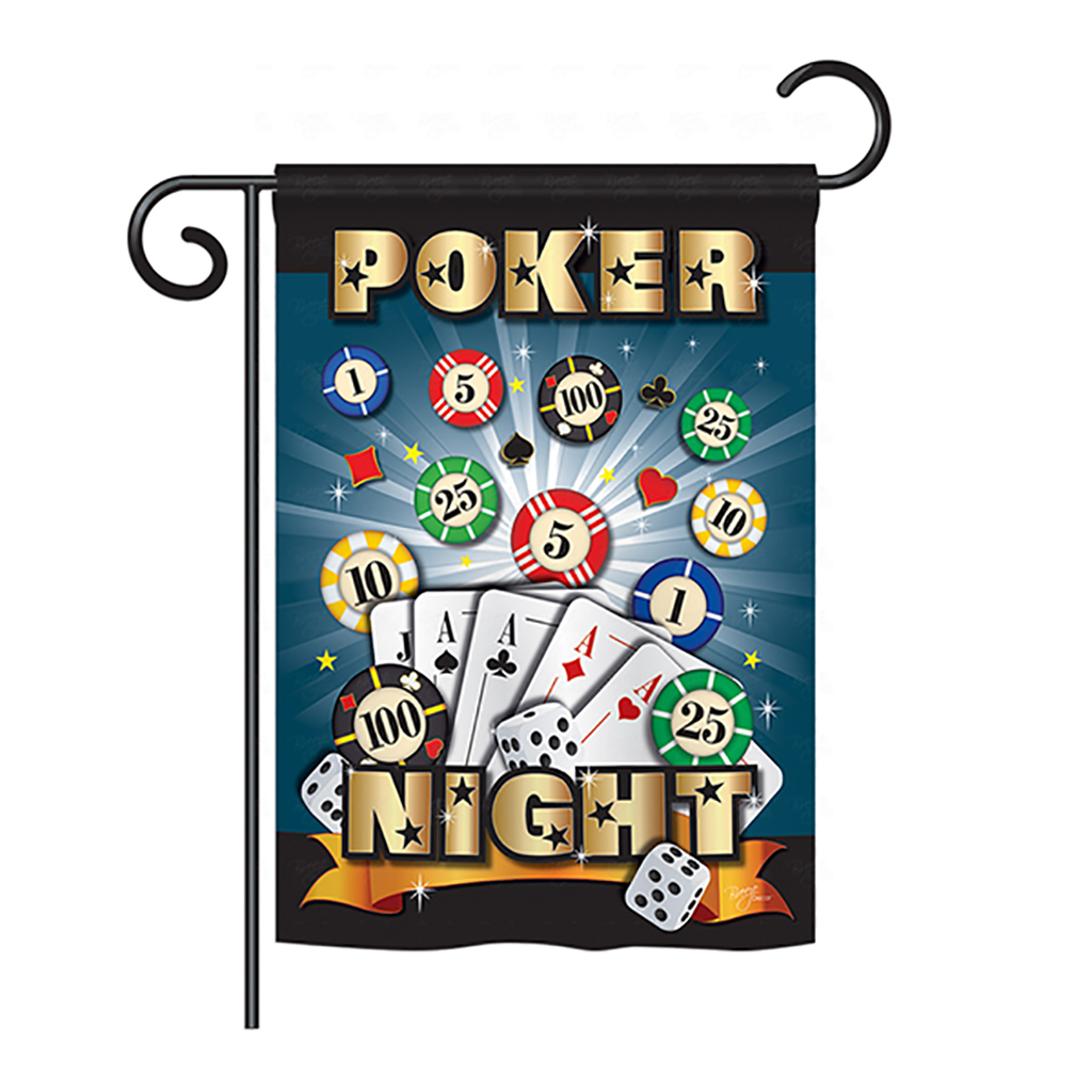 BD-HB-G-109039-IP-BO-DS02-US Poker Interests - Everyday Hobbies Impressions Decorative Vertical Garden Flag - 13 x 18.5 in.