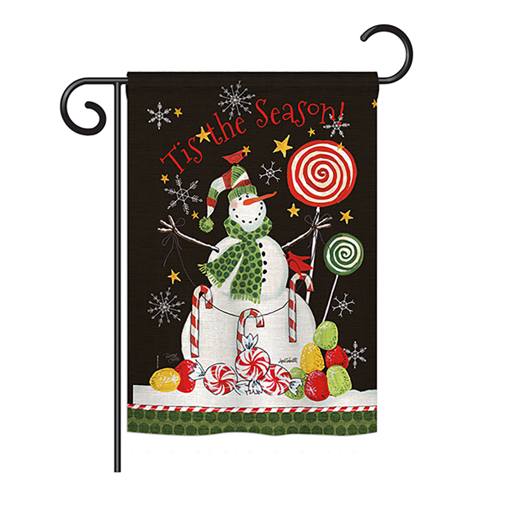 BD-XM-G-114204-IP-BO-DS02-US Sweet Snowmen Winter - Seasonal Christmas Impressions Decorative Vertical Garden Flag - 13 x 18.5 in.