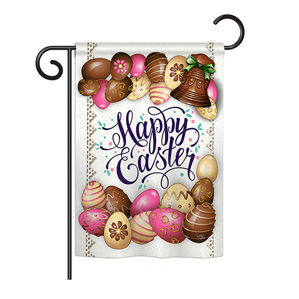BD-EA-G-103061-IP-BO-DS02-US Sweet Chocolate Easter Spring - Seasonal Easter Impressions Decorative Vertical Garden Flag - 13 x 18.5 in.