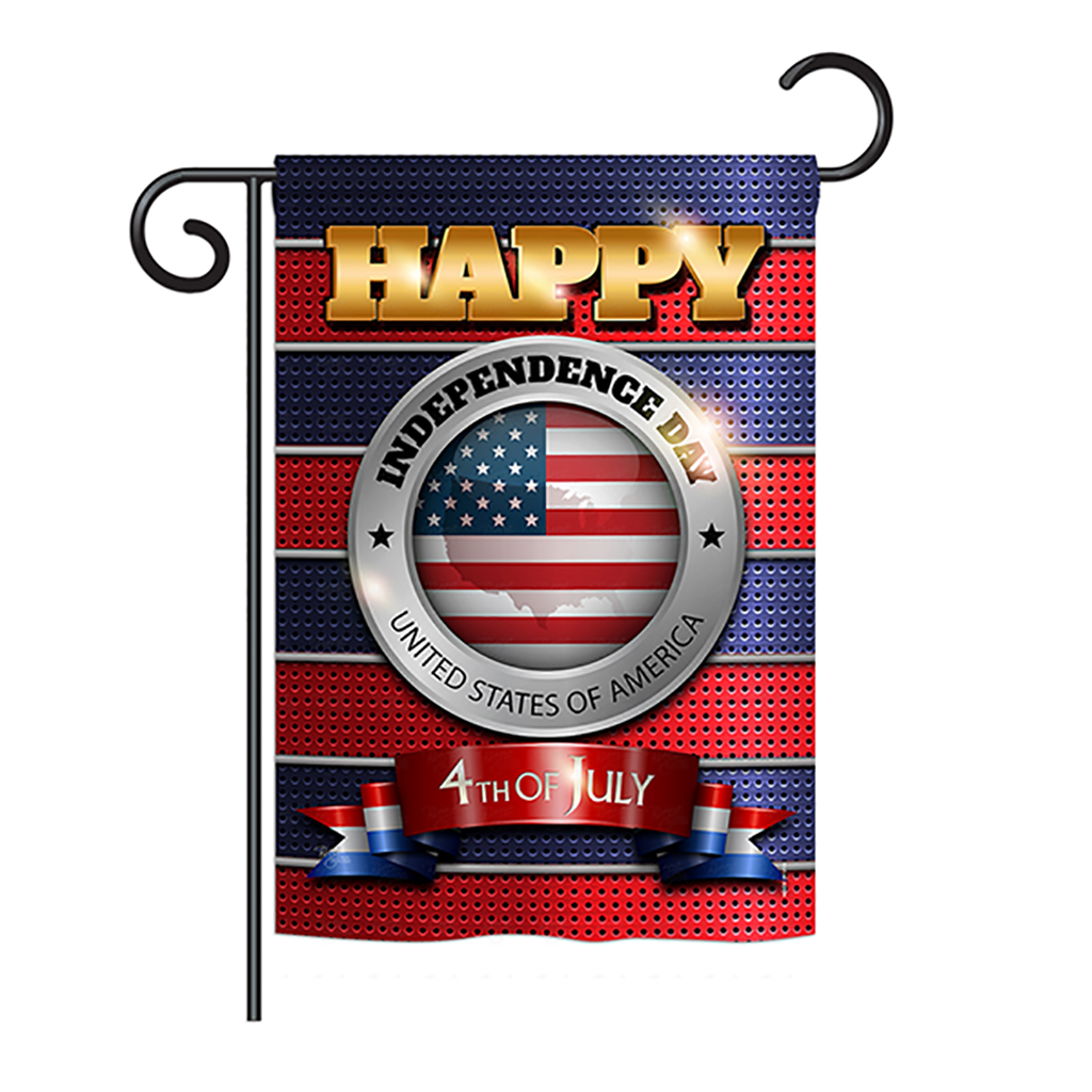 BD-FJ-G-111080-IP-BO-DS02-US Happy Independence Day Americana - Seasonal Fourth of July Impressions Decorative Vertical Garden Flag - 13 x 18.5 in.