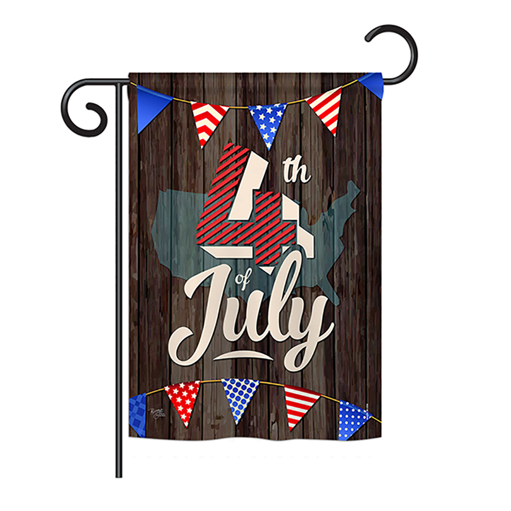 BD-FJ-G-111081-IP-BO-DS02-US 4th of July Americana - Seasonal Fourth of July Impressions Decorative Vertical Garden Flag - 13 x 18.5 in.
