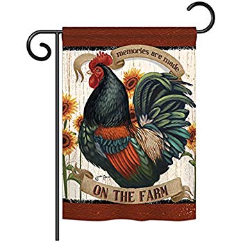 BD-FA-G-110116-IP-BO-D-US18-WA 13 x 18.5 in. Memories on the Farm Nature Animals Impressions Decorative Vertical Double Sided Garden Flag