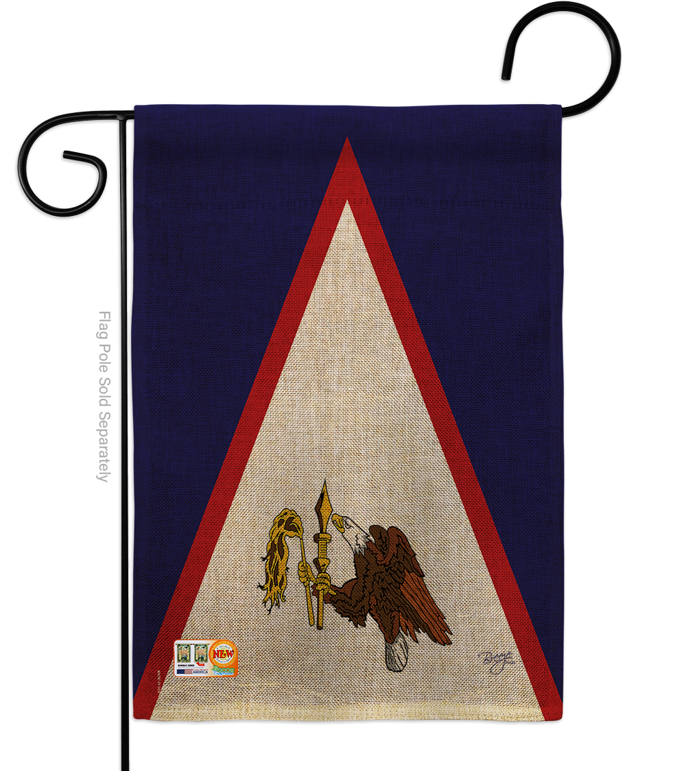 13 x 18.5 in. American Samoa Burlap Flags of the World Nationality Impressions Decorative Vertical Double Sided Garden Flag