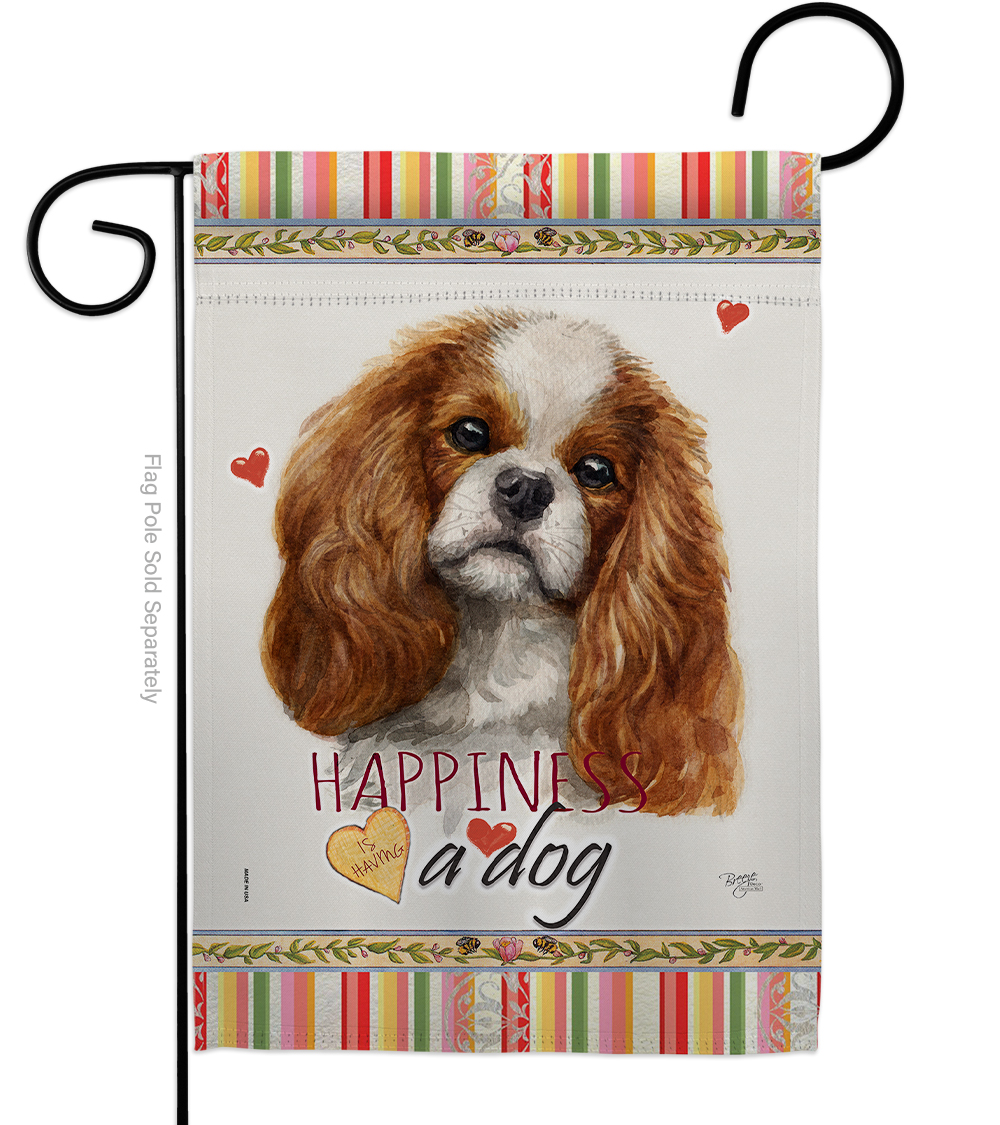 13 x 18.5 in. Dog Comforter Spaniel Happiness Double-Sided Decorative Vertical Garden Flag