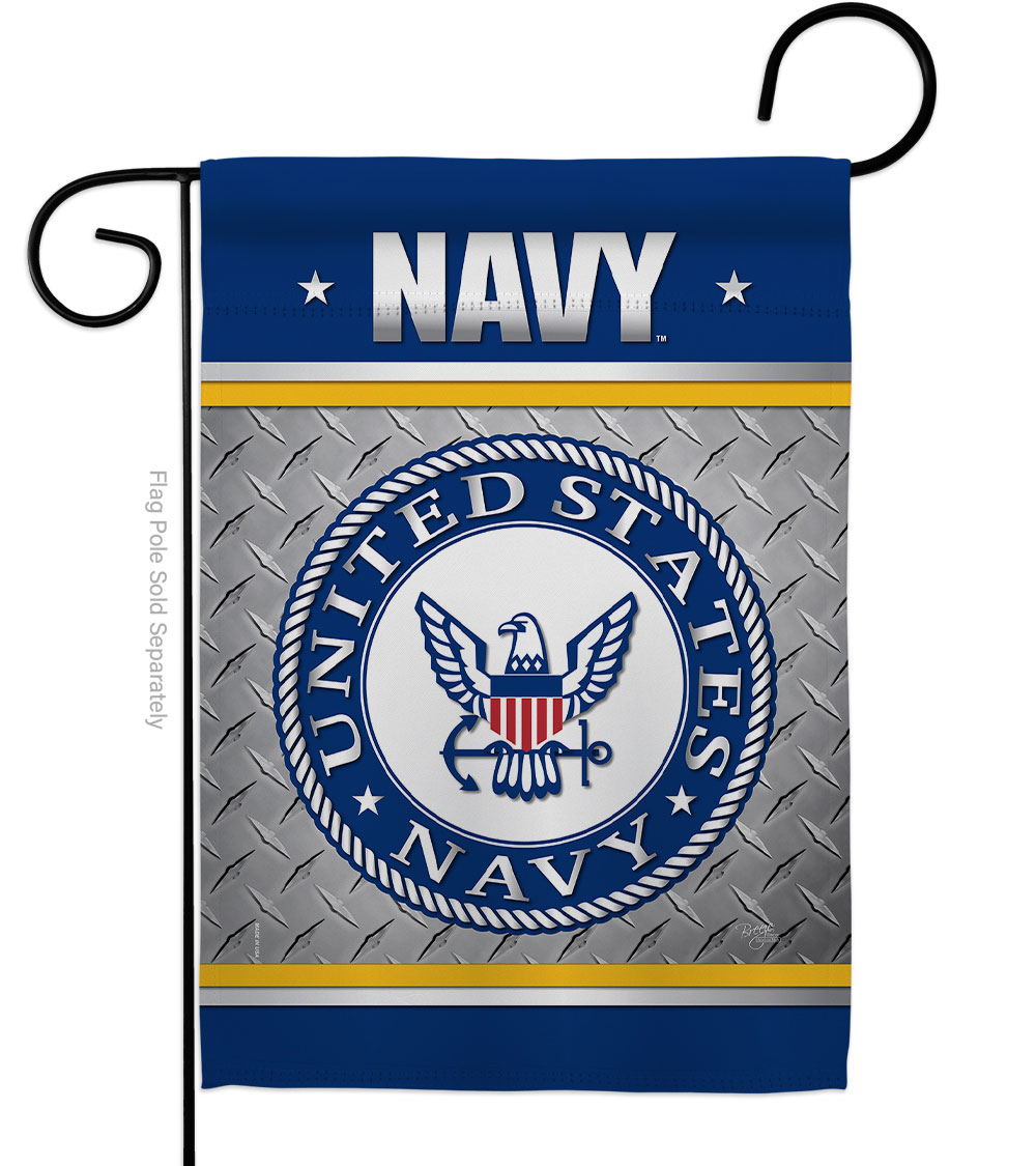 US Navy Garden Flag Armed Forces 13 x 18.5 in. Double-Sided Decorative Vertical Flags for House Decoration Banner Yard Gift