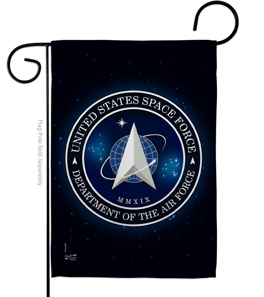 Space Force Garden Flag Armed Forces 13 x 18.5 in. Double-Sided Decorative Vertical Flags for House Decoration Banner Yard Gift