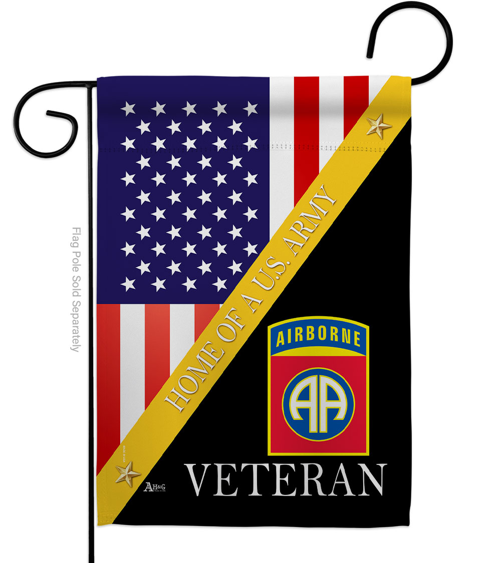 Picture of Americana Home & Garden G142891-BO 13 x 18.5 in. Home of 82nd Airborne Garden Flag with Armed Forces Army Double-Sided Decorative Vertical House Decoration Banner Yard Gift
