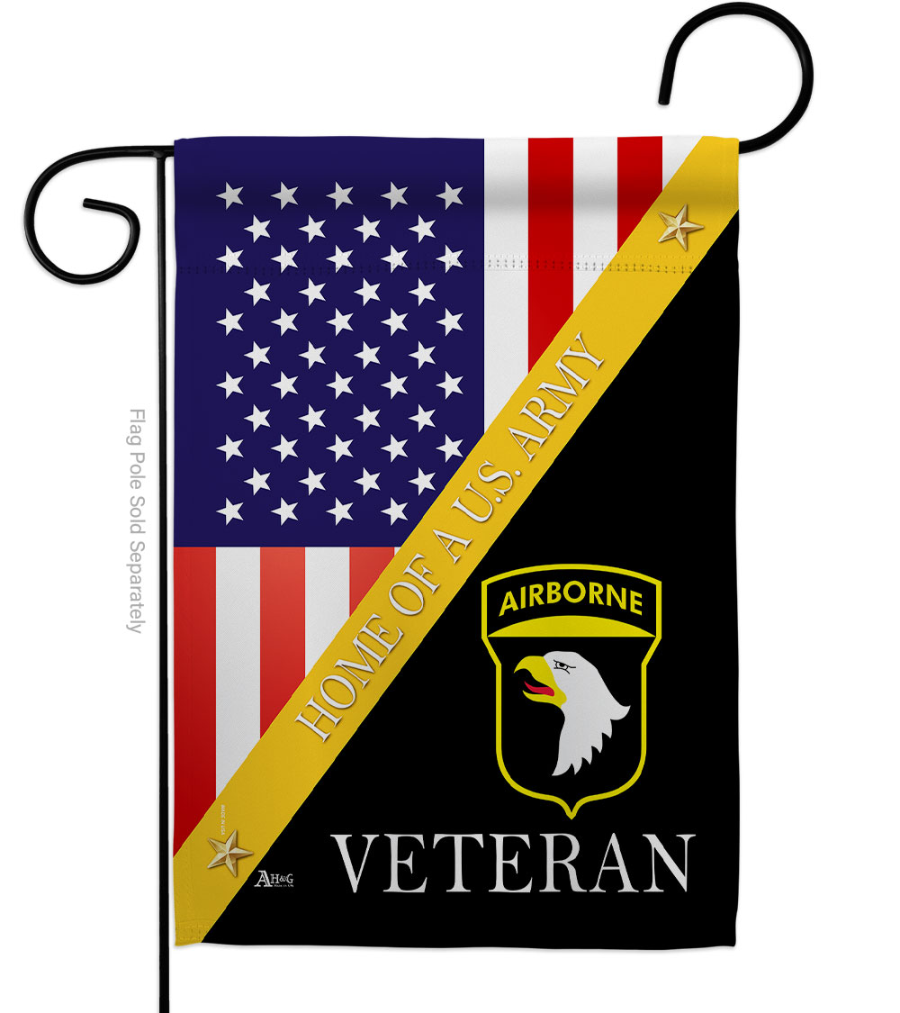 Picture of Americana Home & Garden G142892-BO 13 x 18.5 in. Home of 101st Airborne Garden Flag with Armed Forces Army Double-Sided Decorative Vertical House Decoration Banner Yard Gift